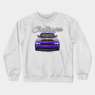 Challenger SRT Puple by pjesusart Crewneck Sweatshirt